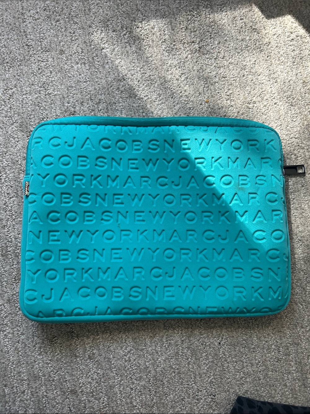 Marc Jacobs Turquoise Embossed Tablet Sleeve